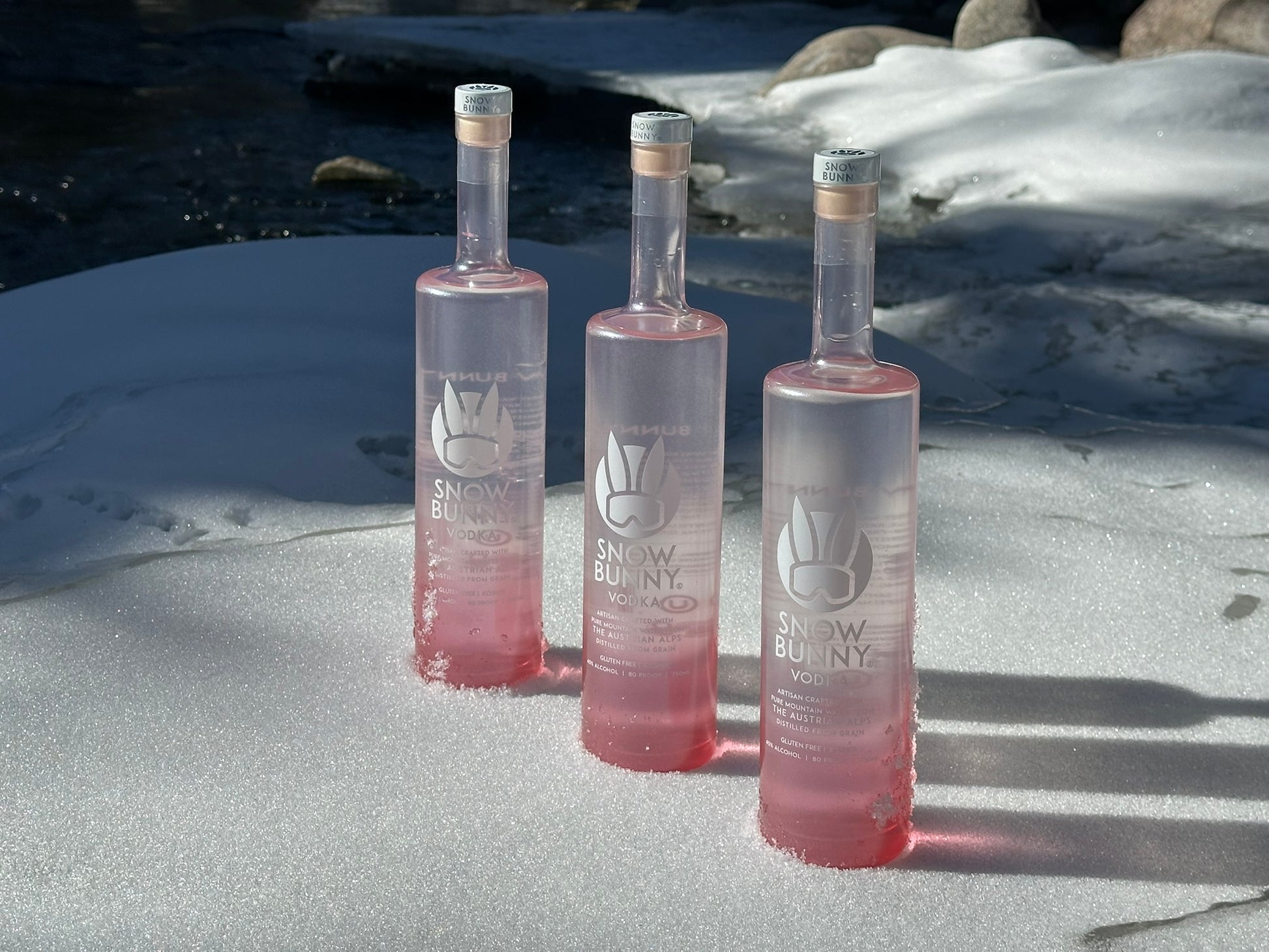 Snow Bunny Vodka bottle